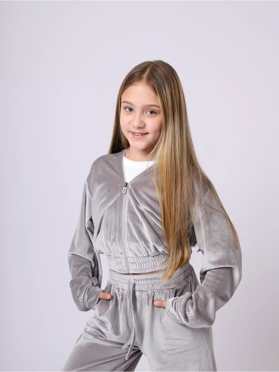 Damen Sportliches Fleece-Trainingsjacken-Set WW