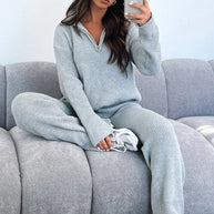 Damen bequeme und stylische Sweatshirt-Hose-Kombination WW