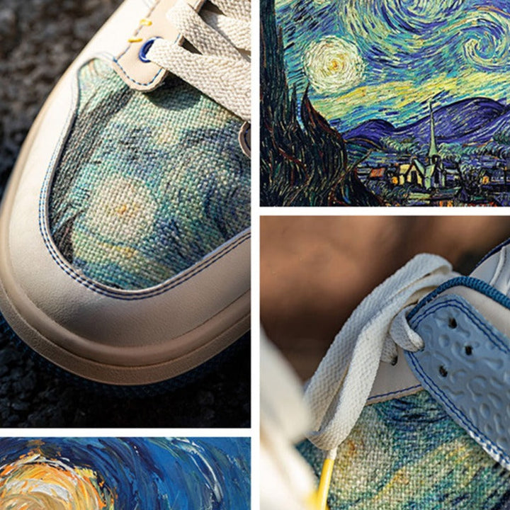 W&W Mode | Gogh Starry Night Inspirierte Sneakers