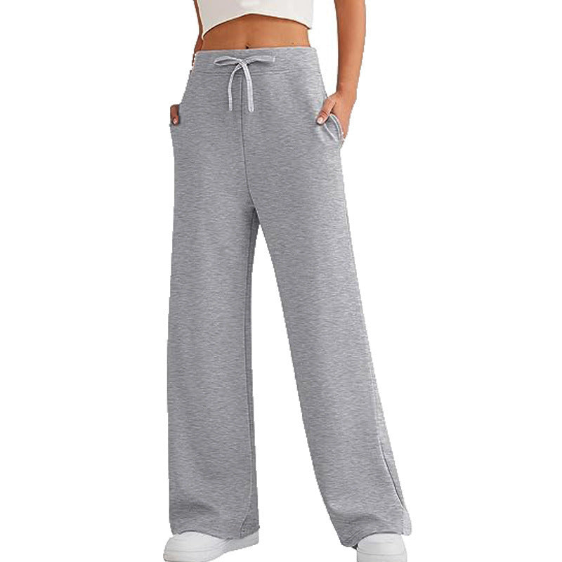 Damen Bequeme Freizeithosen mit weitem Bein WW