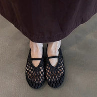 Damen Stilvolle Gewebte Slipper WW