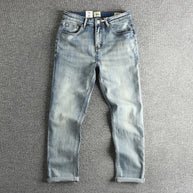 Damen Slim-Fit Jeans mit lässigen Fransen WW