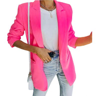 Damen Eleganter Oversized Blazer mit strukturiertem Schnitt und lässigen Details WW