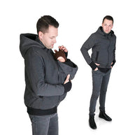 Herren Multifunktionale Tragejacke mit herausnehmbarem Babyeinsatz WW