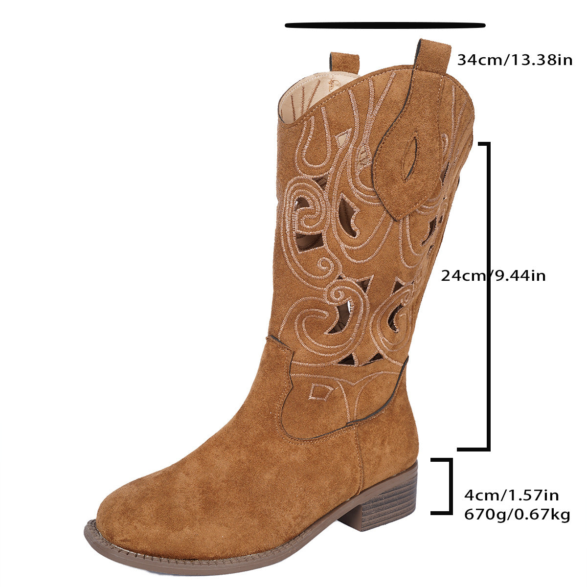 Damen Stiefel mit kunstvoller anatomischer Gestaltung WW