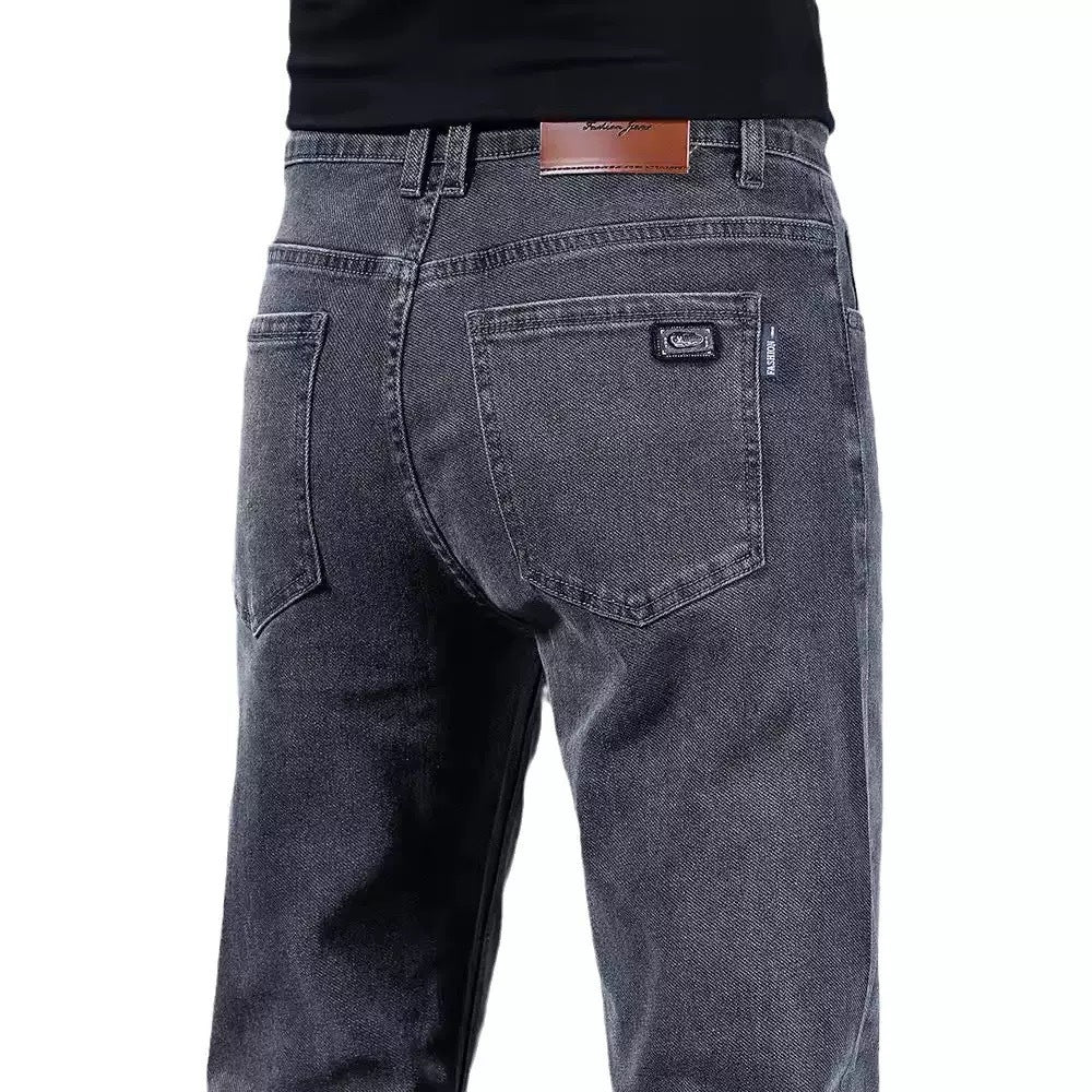 Herren modische Slim-Fit Jeans aus weichem Denim WW