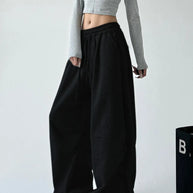 Damen Bequeme und lässige weite Jogginghose WW