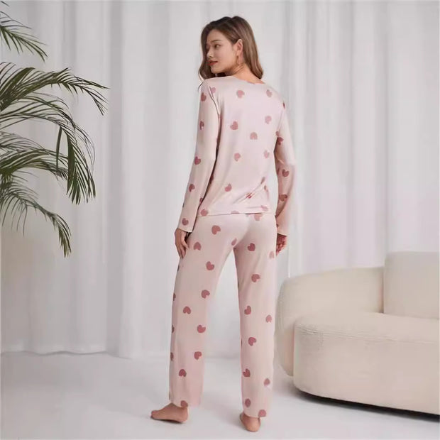 Damen Satin Pyjama Set WW