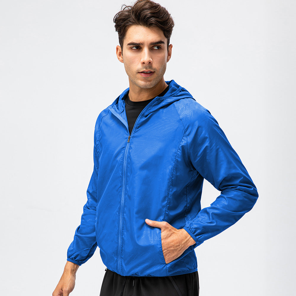 Herren leichte Laufjacke mit atmungsaktiven Eigenschaften und reflektierendem Design WW