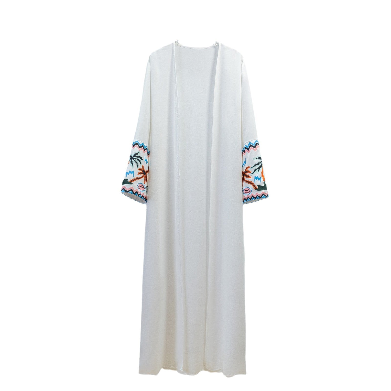 Damen elegante Kaftan-Robe mit kunstvollen Stickdetails WW