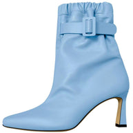 Damen Slouchy High-Heel Stiefeletten mit Schnallen-Detail WW