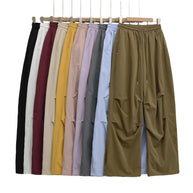 Damen weite Freizeithose mit elastischem Bund und praktischen Seitentaschen WW