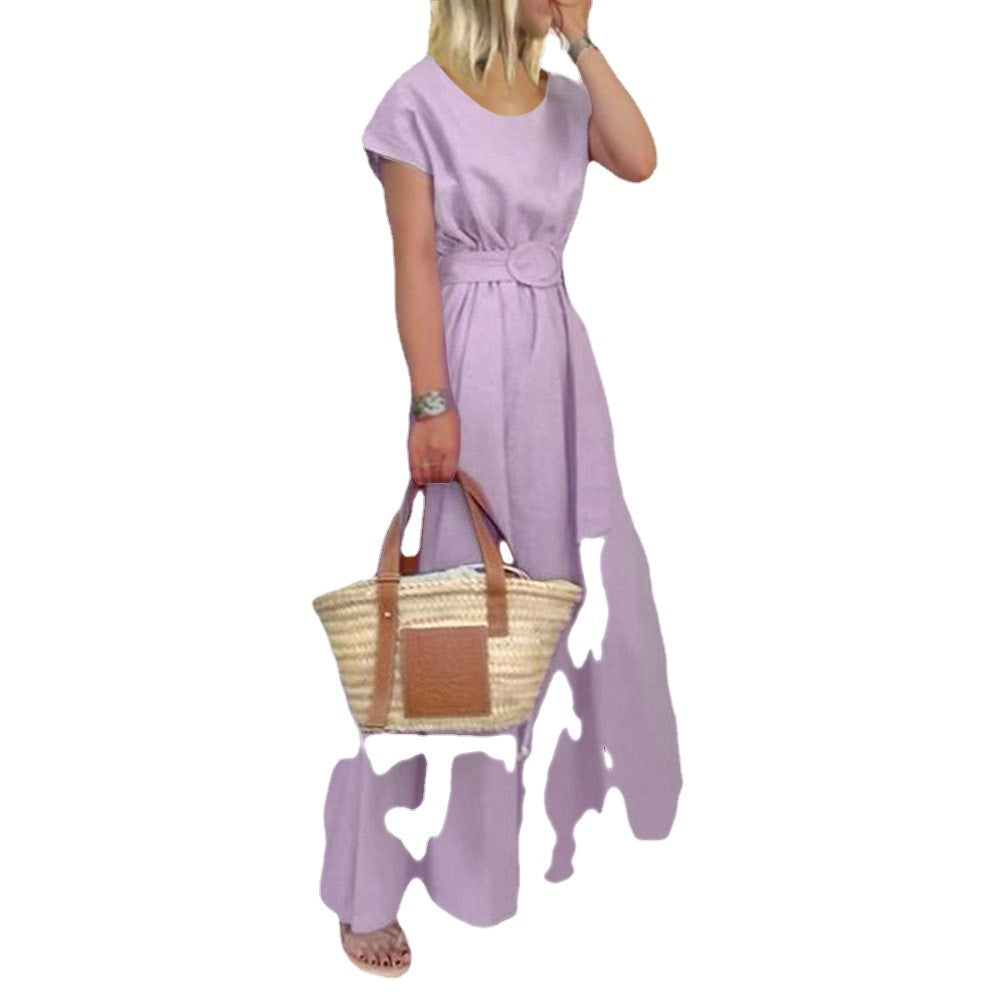 W&W Mode | Gürtel-Swing-Maxi-Kleid mit Plus-Size-Option