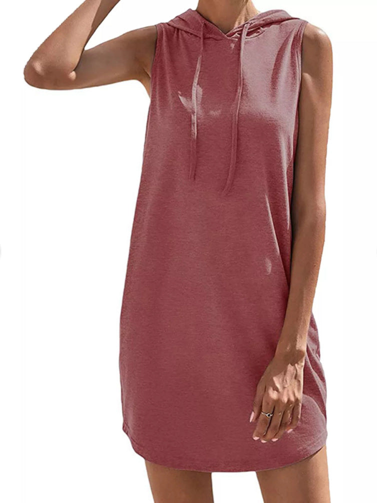 Damen Kapuzenkleid aus atmungsaktivem Jersey-Material W&W Mode