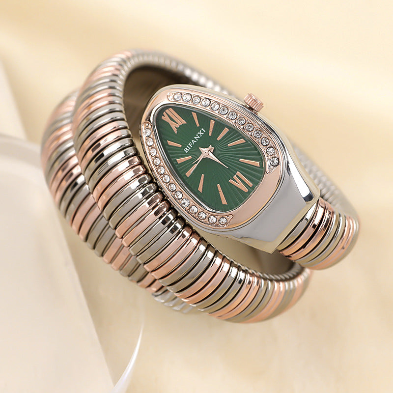 W&W Mode | Schlangenuhr Mit Quarzbewegung Und Persönlichem Armband