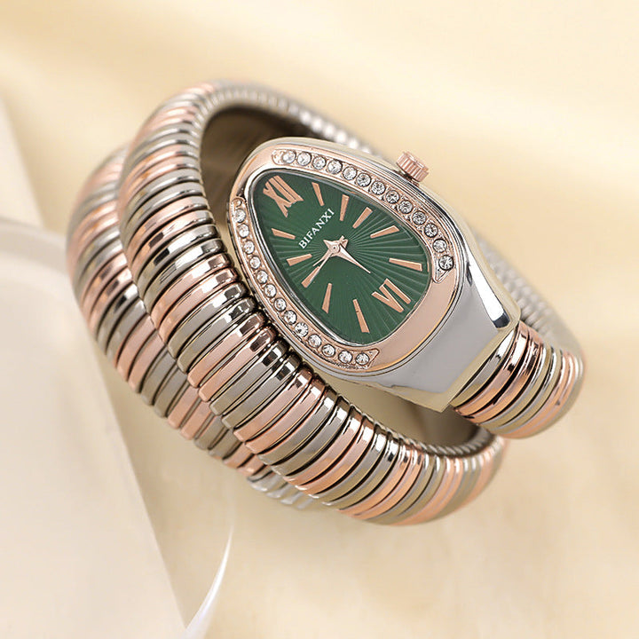 W&W Mode | Schlangenuhr Mit Quarzbewegung Und Persönlichem Armband