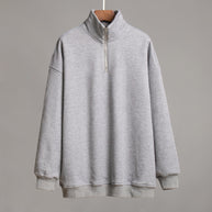 Damen Sportlicher Stehkragen Pullover WW