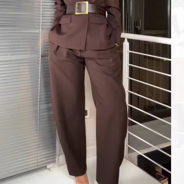 Damen Hochwertige und bequeme Anzughose mit eleganter Faltenlegung WW