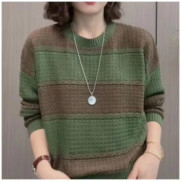 Damen Strickpullover mit strukturiertem Design und lässigem Schnitt WW