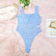 Damen Spitzen-Bodysuit mit floralem Design und konturierendem Schnitt WW