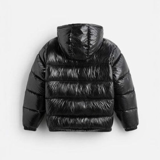 Damen Steppjacke mit glänzender Oberfläche und verstellbarem Kapuzenbereich WW