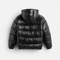 Damen Steppjacke mit glänzender Oberfläche und verstellbarem Kapuzenbereich WW