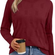 Damen Strickpullover mit strukturiertem Muster WW