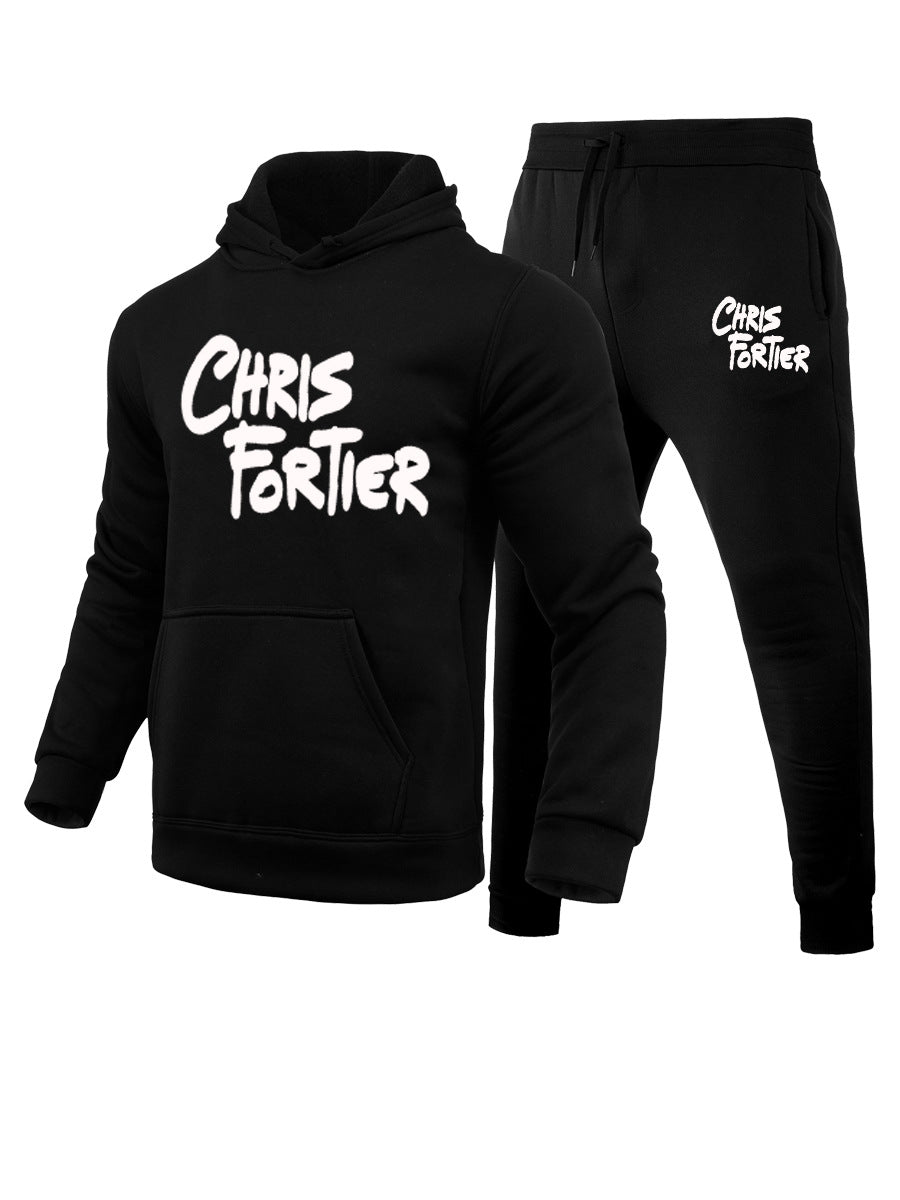 Damen Sportliches Hoodie und Sweatpants-Set mit auffälligem Schriftzug WW