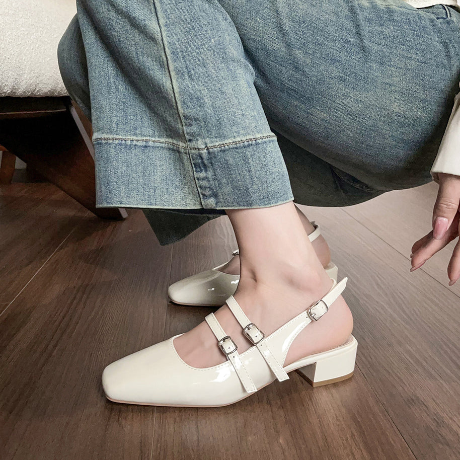 Damen Slingback Pumps mit doppeltem Riemchen und elegantem Design WW