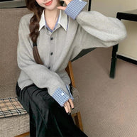 Damen Strickjacke mit klassischem Schnitt und stilvollen Knopfdetails WW