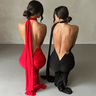 WW | Sexy Rückenfrei Slim Fit Ärmellos Elegante Abendkleid