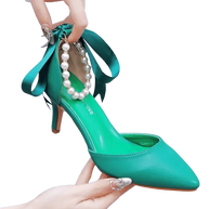 WW | Elegante Schuhe mit Perlen und Schnalle