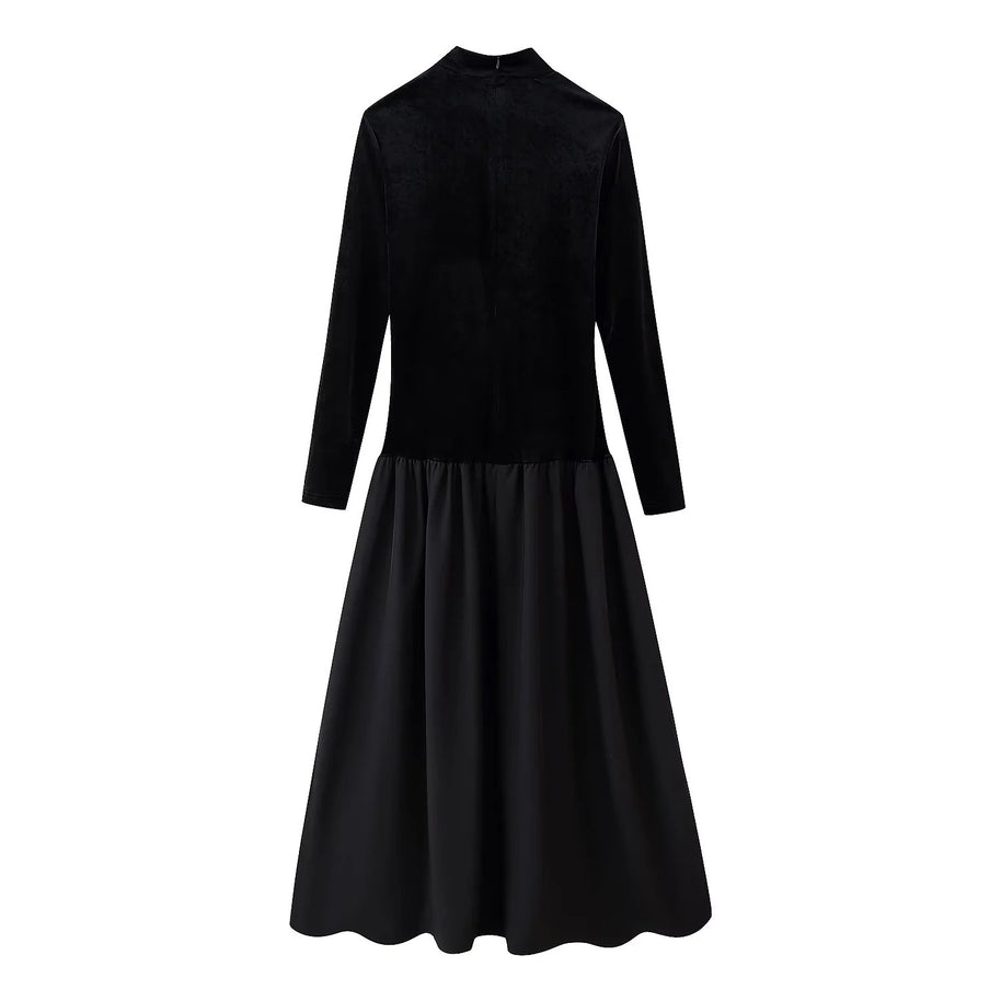 Damen Eleganter Maxirock mit voluminösem Schnitt und luxuriösem Satin-Finish WW