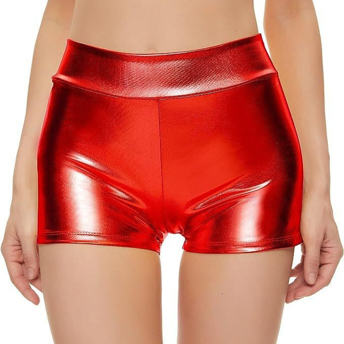 Damen Sportliche Hochbund Shorts W&W Mode