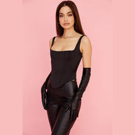WW | Fairy Pink Satin Longline Korsett