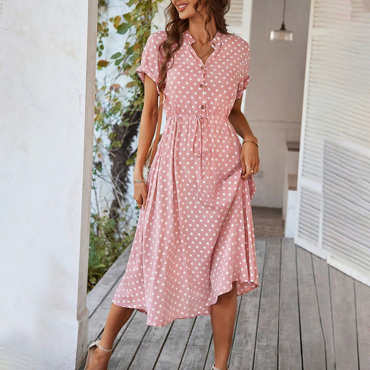 Damen Midikleid mit Punkten W&W Mode