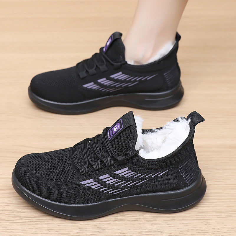 Damen Sportliche und warme Sneakers mit kuscheligem Innenfutter WW