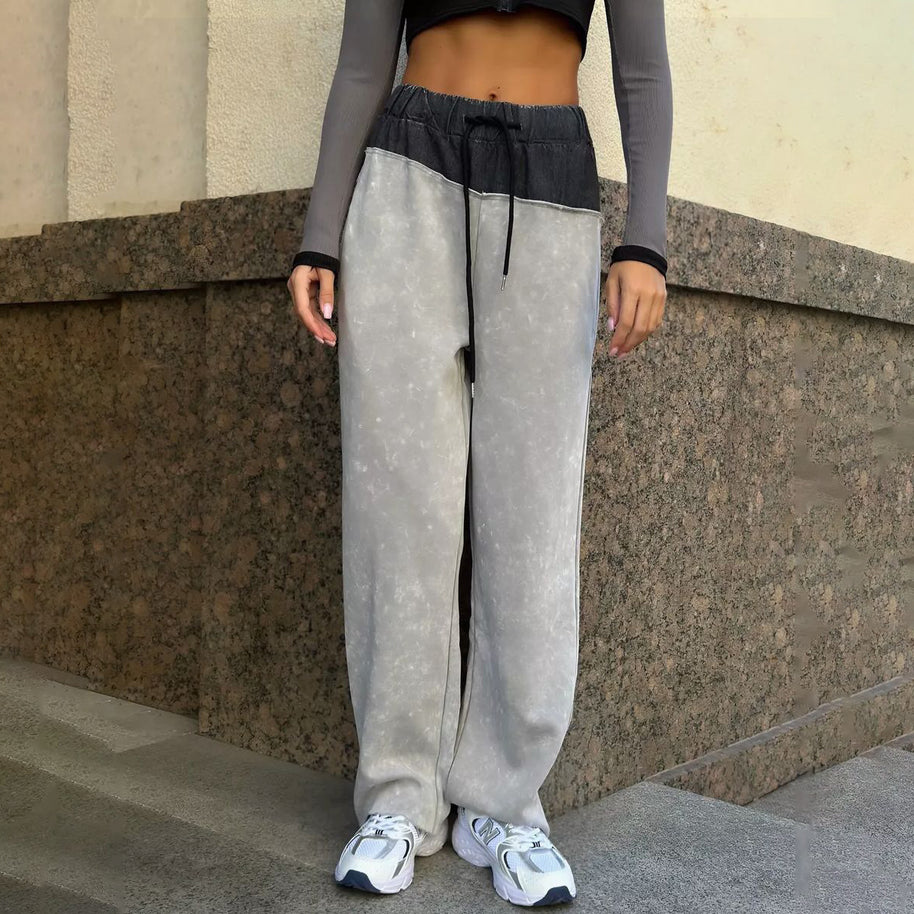 Damen Bequeme Freizeithose mit elastischem Bund und trendigem Design WW