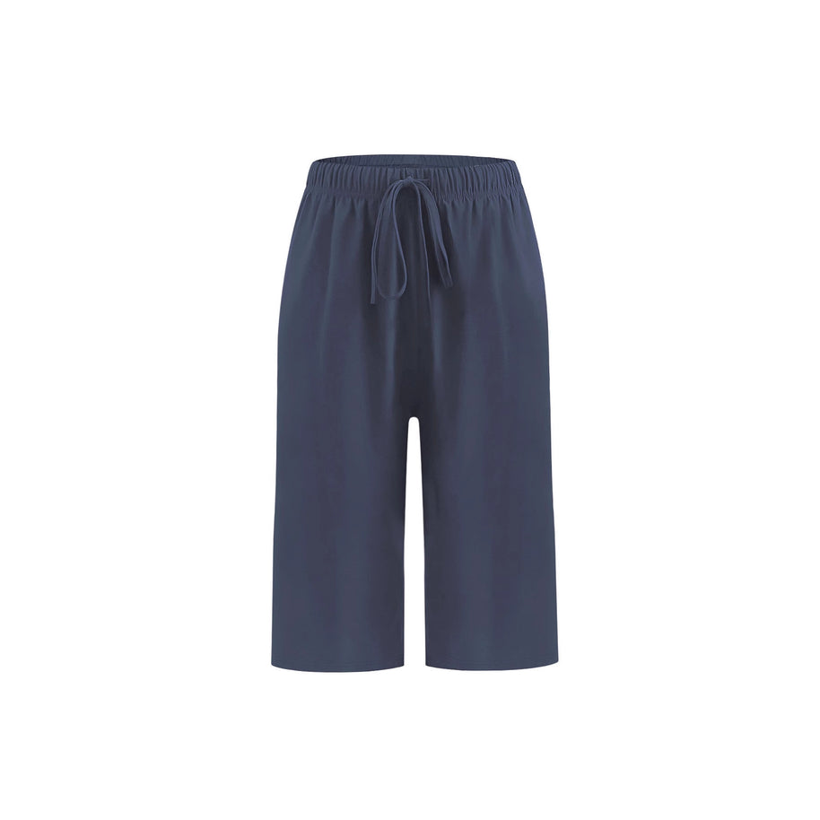 Damen Bequeme Hochwaist Bermudashorts WW