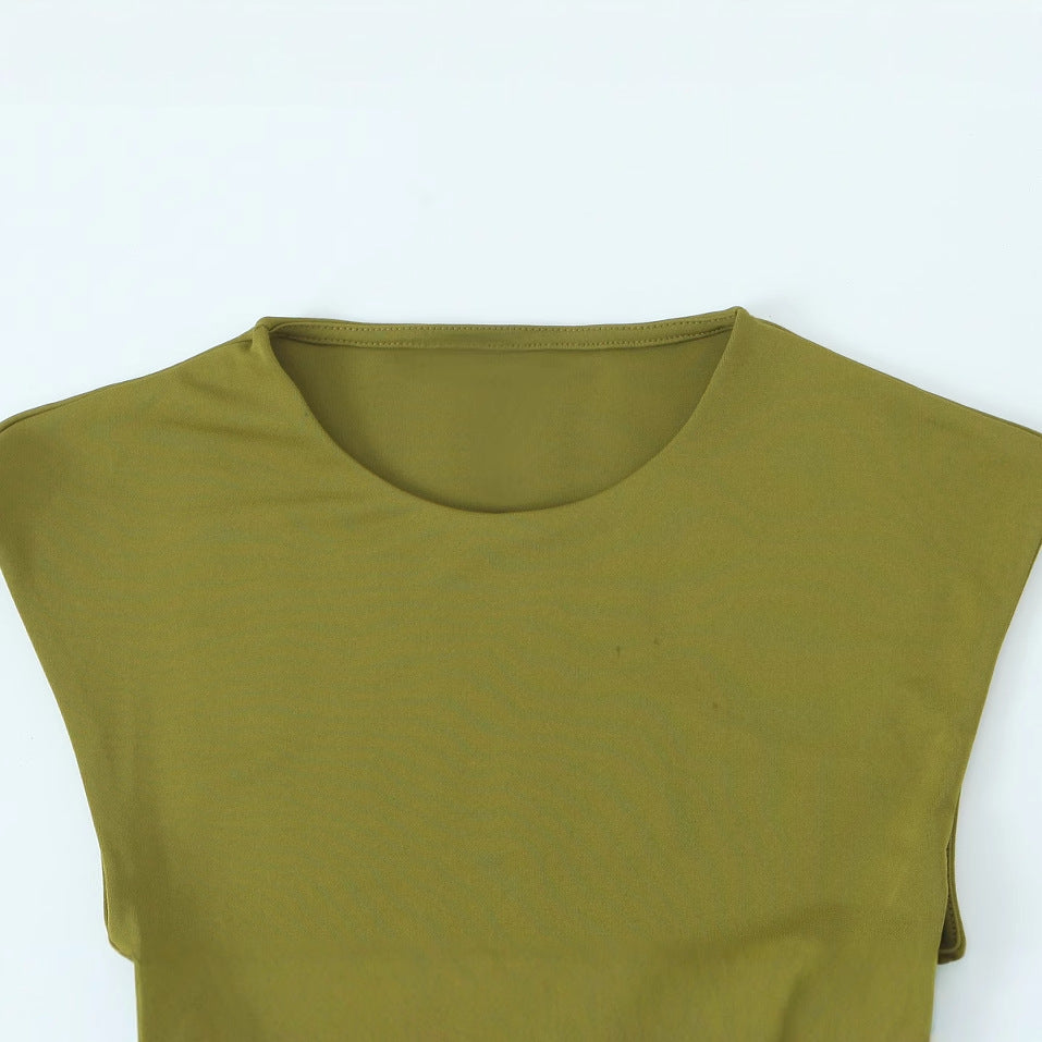 Damen Maxikleid mit elegantem Wickeldesign und raffinierten Raffungselementen WW
