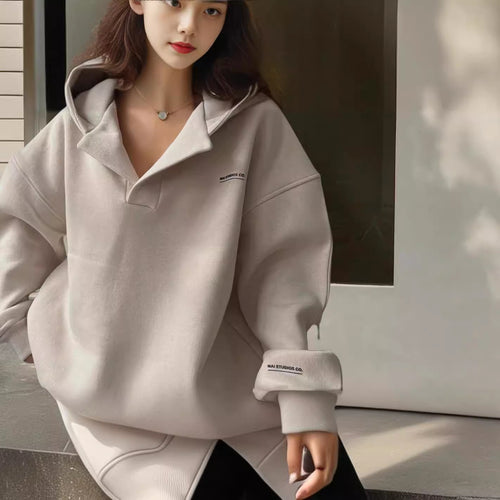 Damen Sportliches Oversized Poloshirt WW