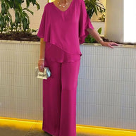 Damen Jumpsuit mit elegantem Layering und großzügigem Schnitt WW