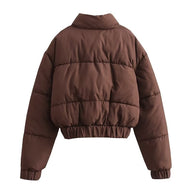 Damen Steppjacke mit hohem Kragen undpraktischen Taschen WW