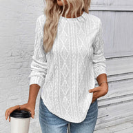 Damen Strickpullover mit strukturiertem Design WW