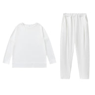 Damen Sportliches Sweat-Outfit mit elastischem Bund und geräumigen Taschen WW