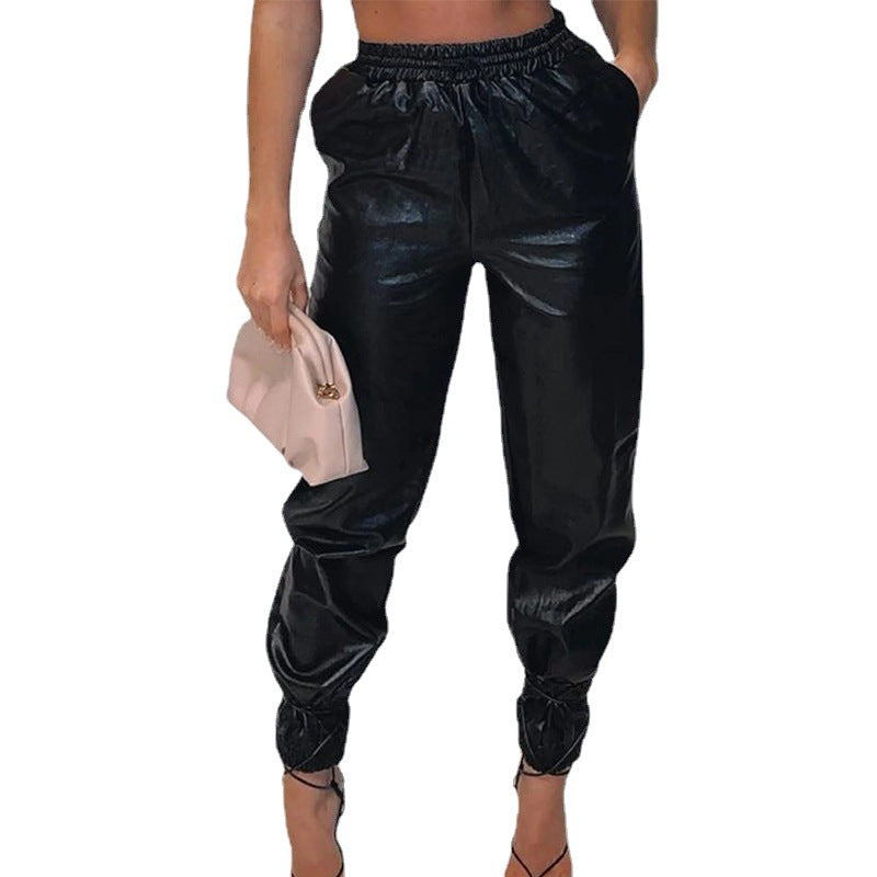 Damen bequeme Sporthose mit elastischem Bund und Bündchen WW