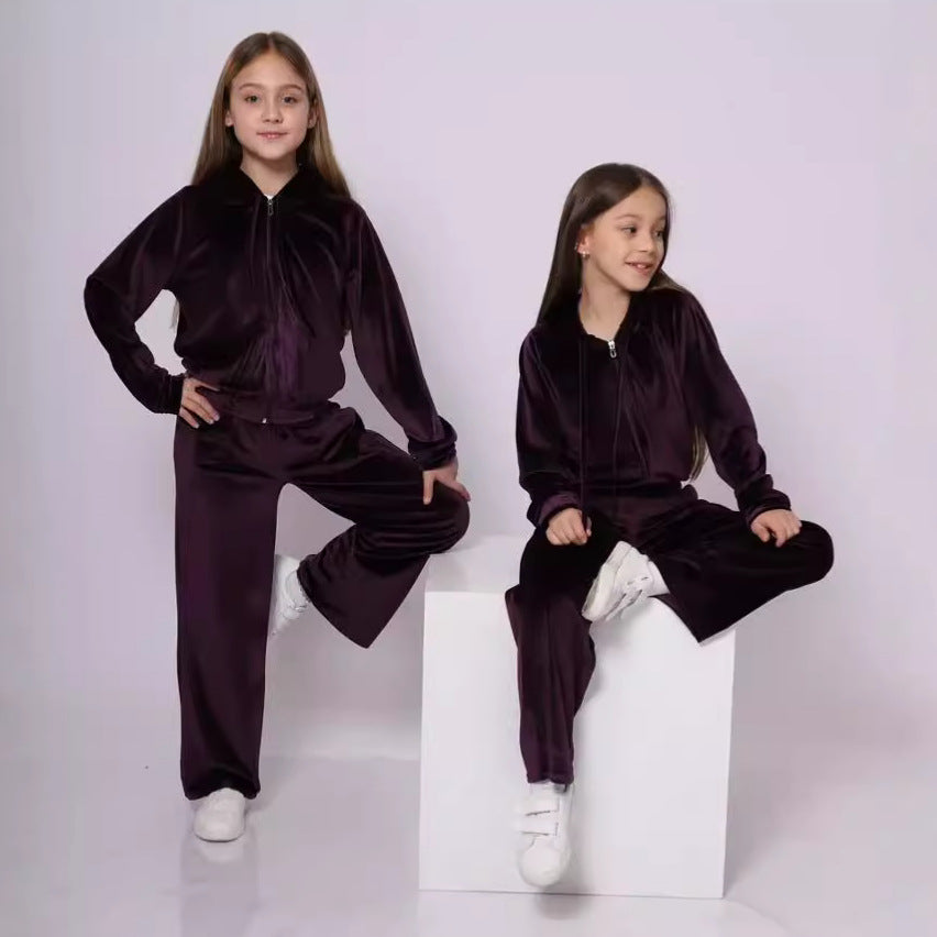 Damen Sportliches Fleece-Trainingsjacken-Set WW