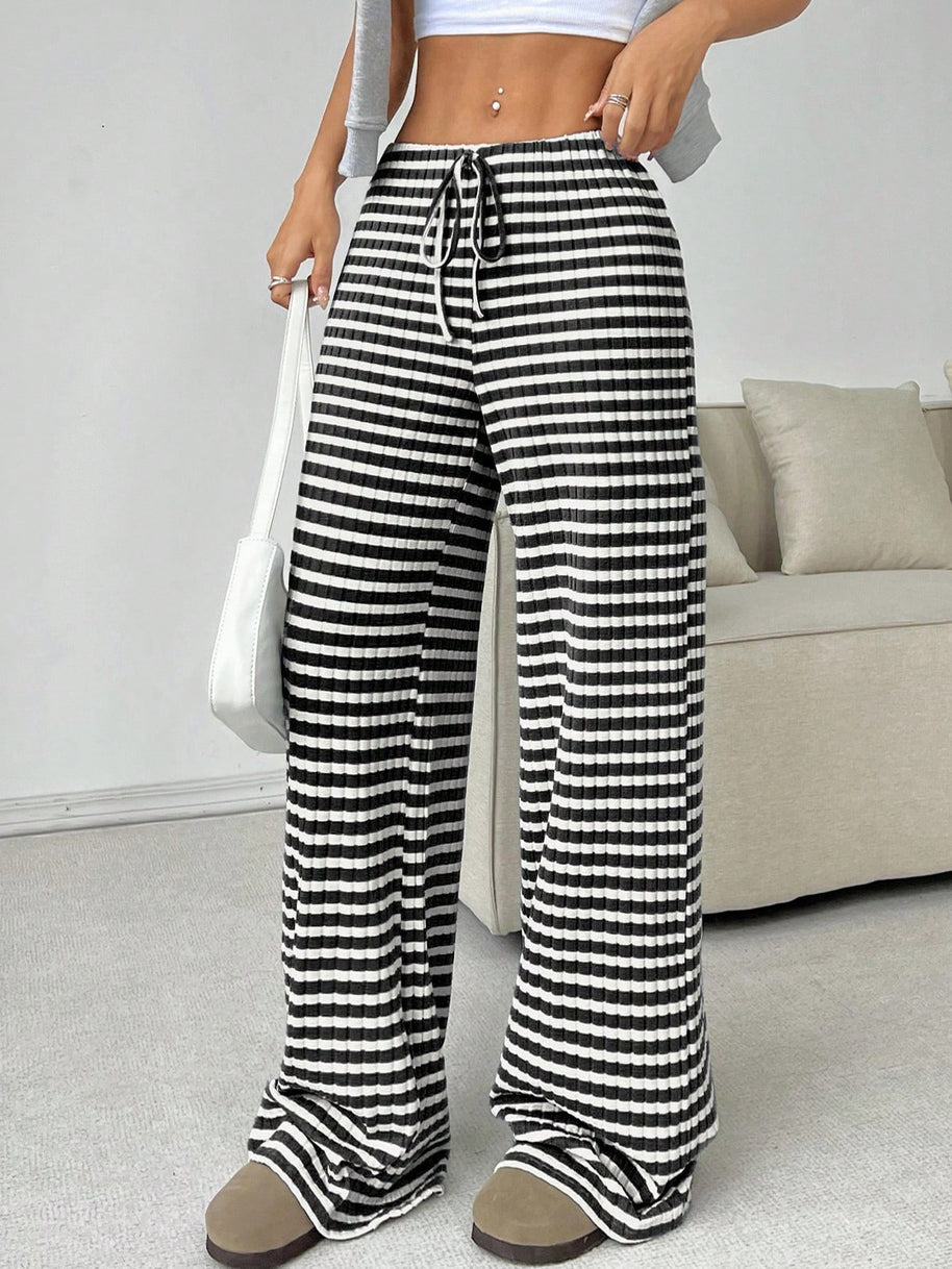 Damen bequeme Relaxhose mit weichem Material und elastischem Bund WW
