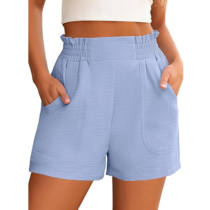 Damen kurze Freizeithose mit elastischem Bund und praktischen Seitentaschen WW