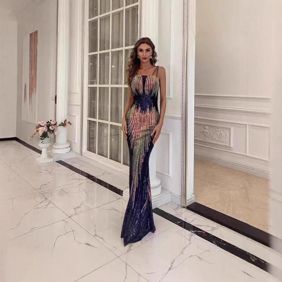 WW | Feierliche Performance Pailletten Abendkleid
